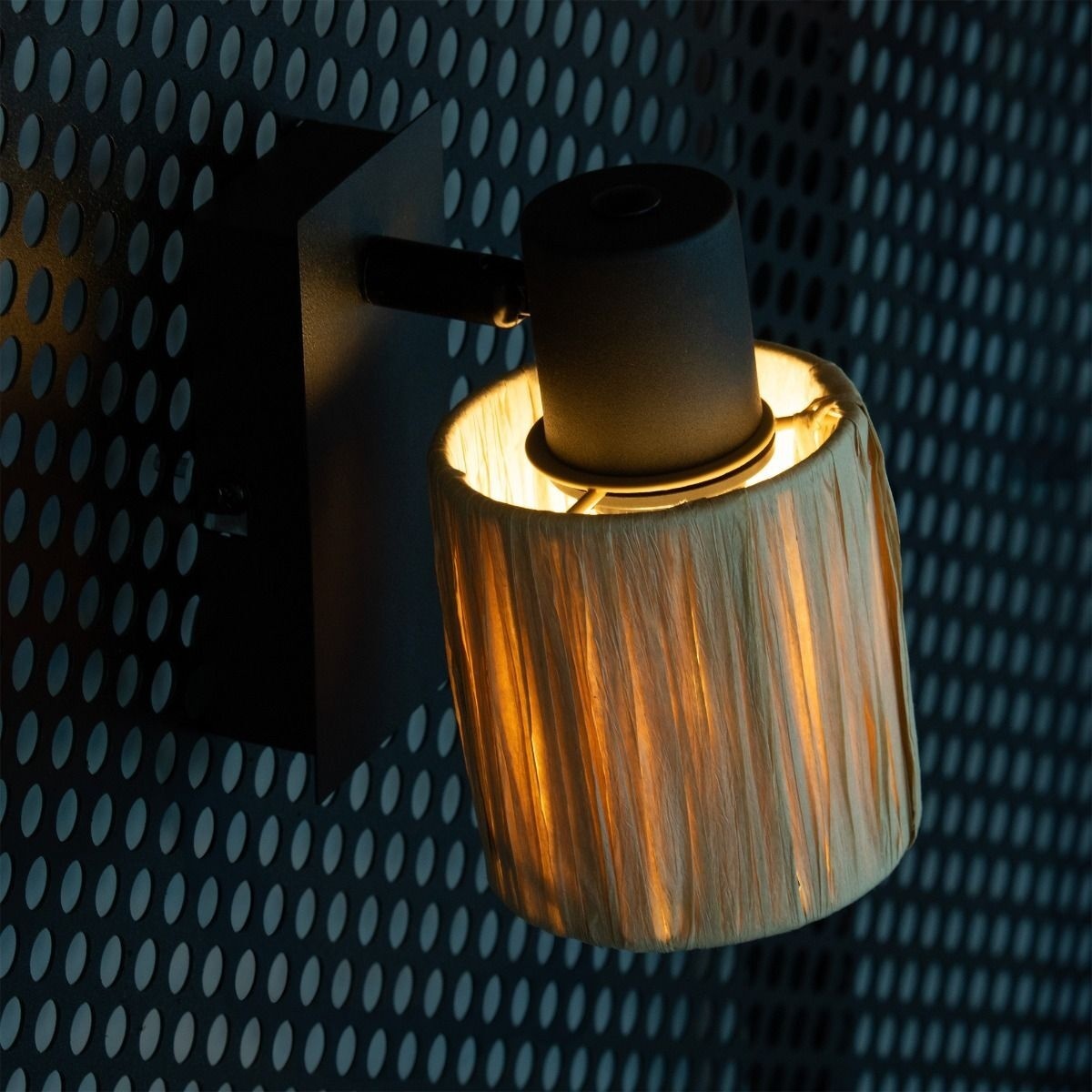 Aplica Raffy AP1, E14, bej, neagra, Klausen