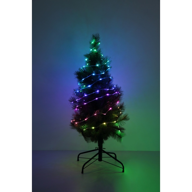 Banda LED RGB 10m, USB-C, 27 efecte luminoase, 100 LED-uri, Globo Lighting - imagine 6