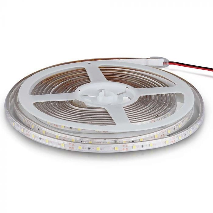 Banda led SMD 3528 V-TAC, lumina neutra(4000K), 4.2W/m, 420lm/m, 60 leduri/m, 12V, IP65