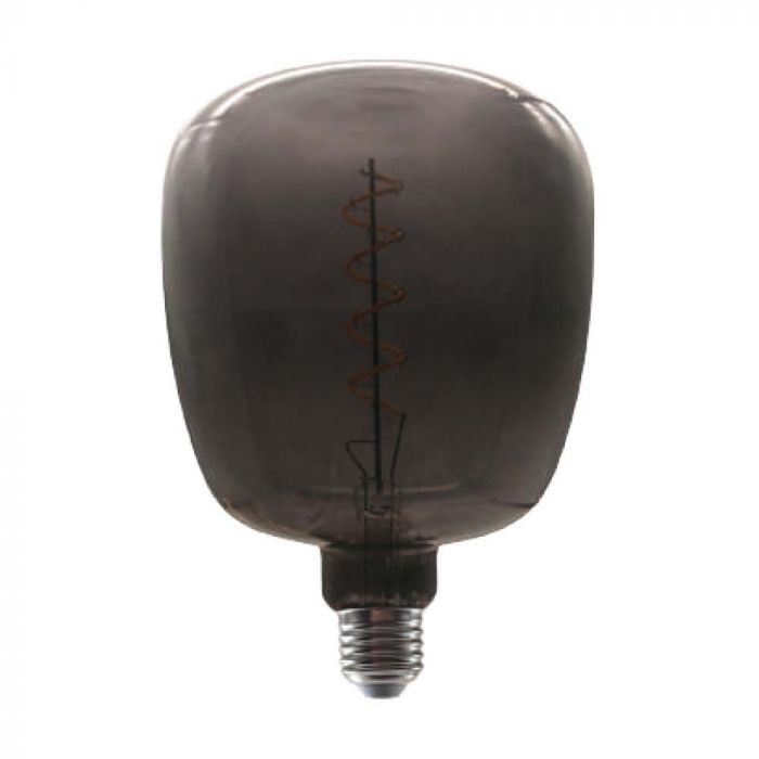 Bec LED decorativ V-TAC, E27, 4W, sticla fumurie, forma vaza, lumina calda (2200 K), clasa energetica G