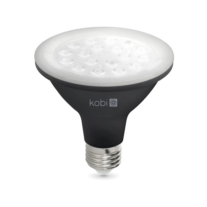 Bec LED pentru plante 9W (60W) Kobi, E27, 300 lm, crestere si inflorire, 1200K, negru