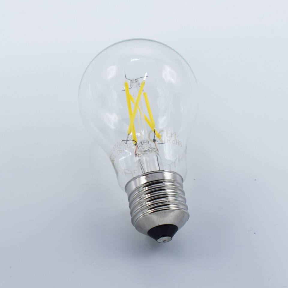 Bec LED Vintage filament 4W(32W) Optonica, A60, E27, 470 lm, lumina neutra (4500K), clasa energetica E - 3 | YEO