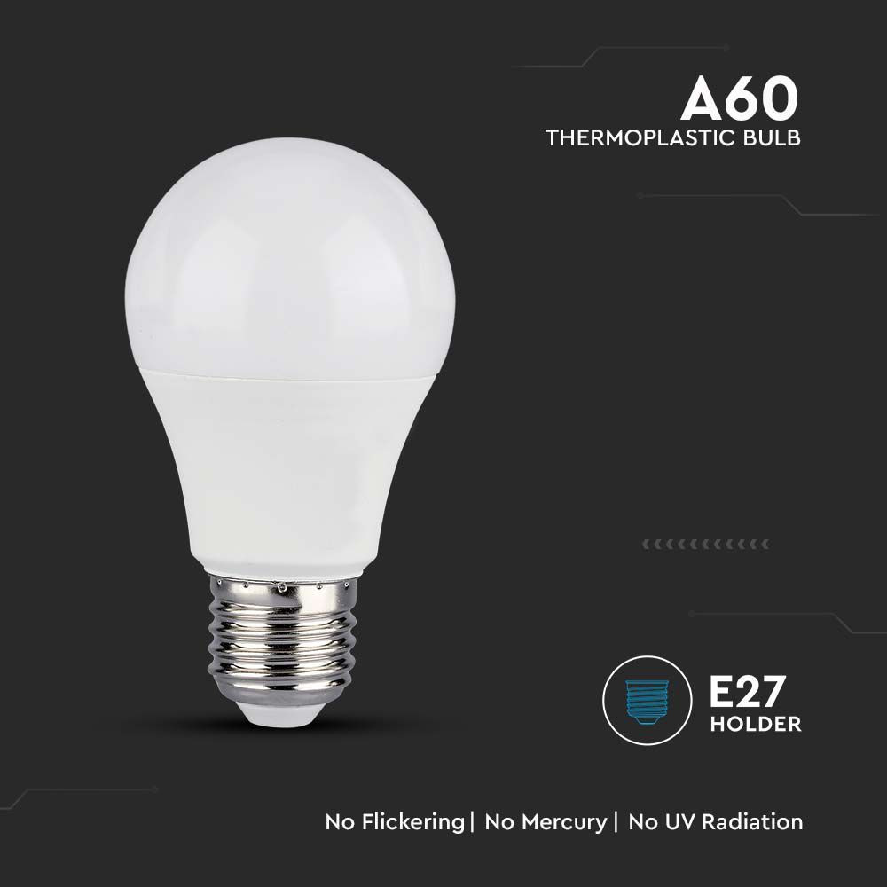 Bec Smart LED 8.5W(55W) V-TAC, E27, RGB+CCT, 2700-6500K, compatibil Alexa si Google, clasa energetica F - 3 | YEO