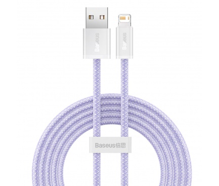 Cablu USB - Lightning, 2m, 18W, incarcare, transfer date, mov, Baseus - Imagine 1