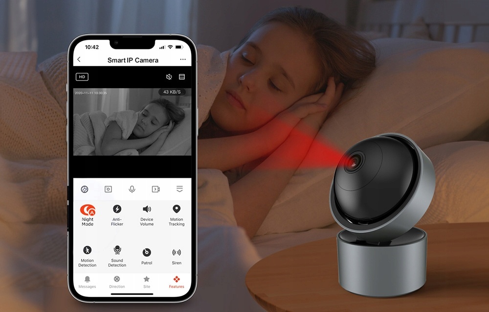 Camera smart WiFi Avatto, IPC06, 1080P, 355°, 5V, Smart Home - 2 | YEO