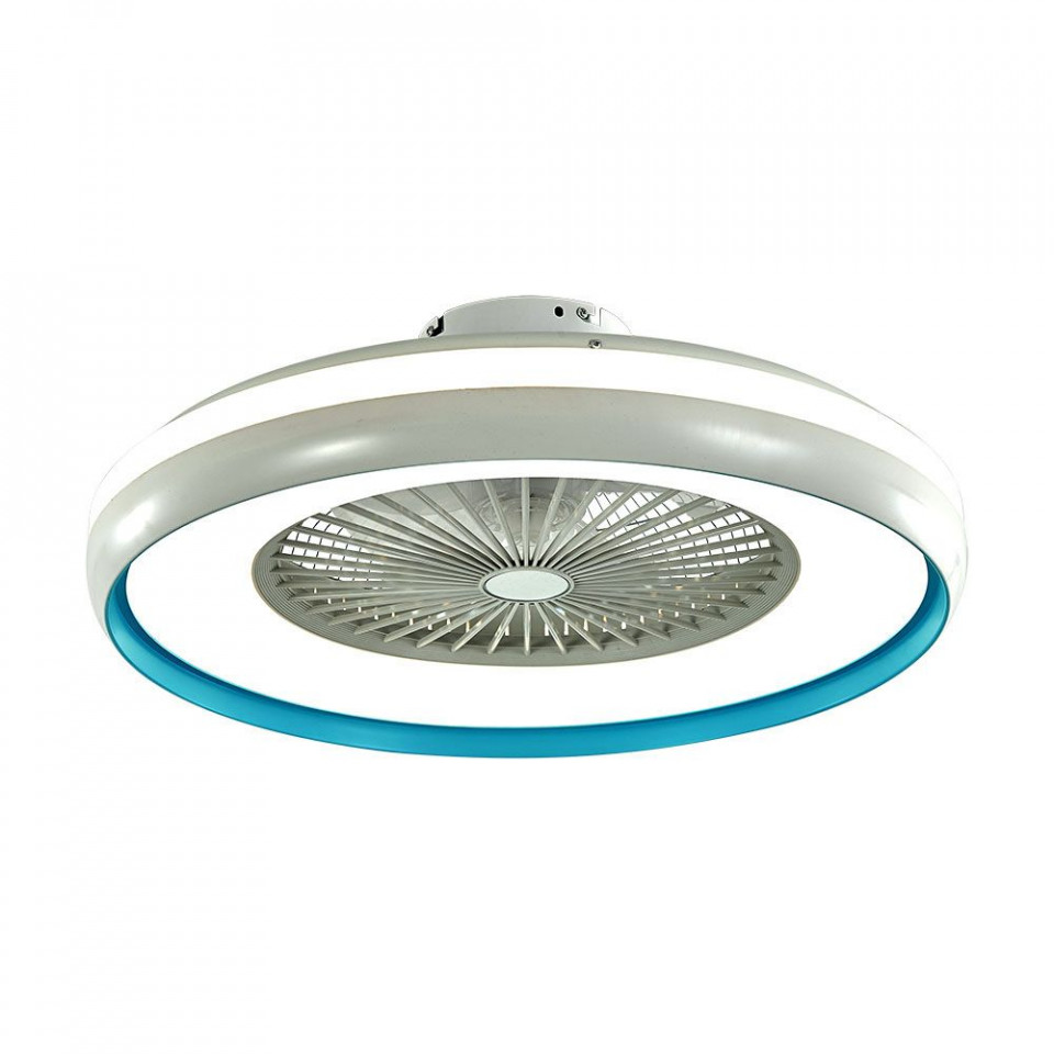 Candelabru LED VT-7934, cu ventilator, telecomanda, 35W, 3000lm, lumina rece, neutra, calda, albastru, IP20, V-TAC