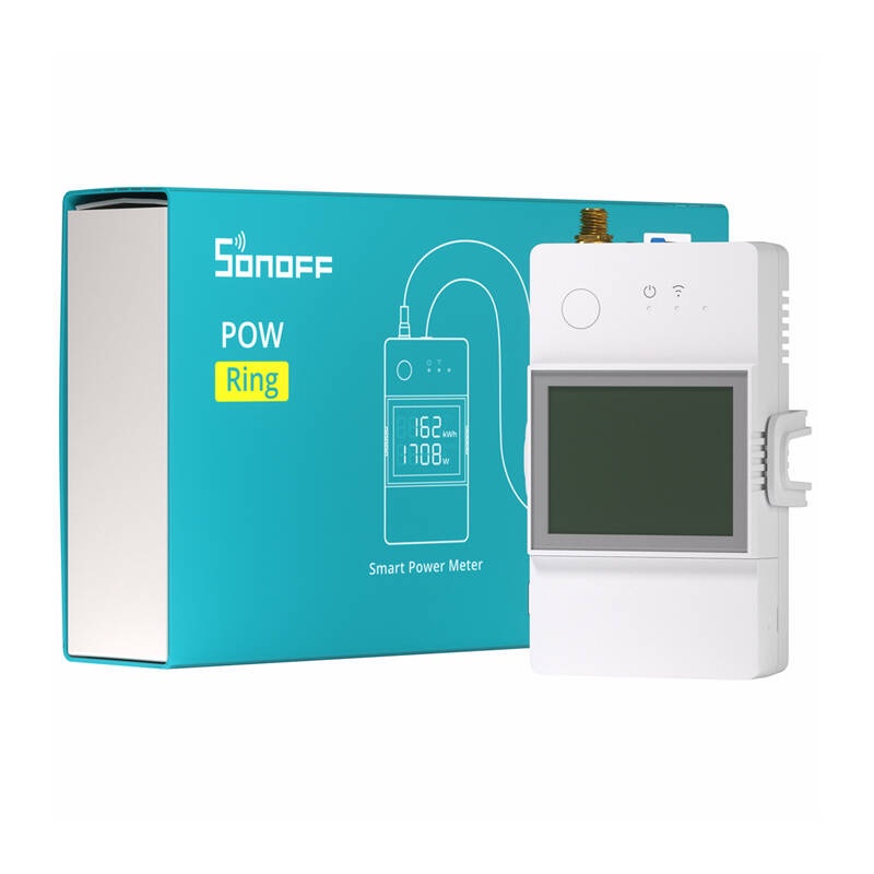 Contor de Consum Electric 100A WiFi SONOFF POW Ring POWCT cu Sondă de Curent