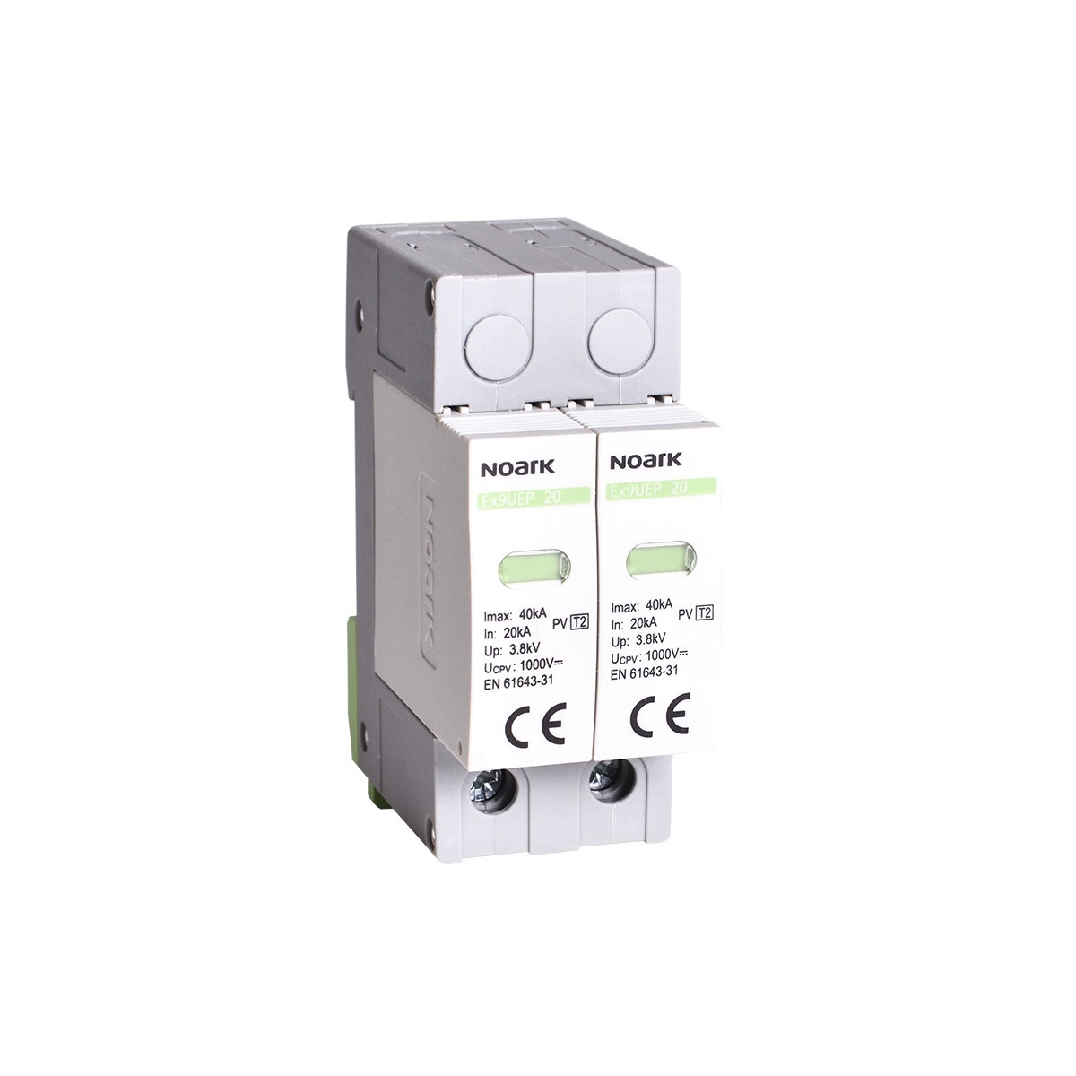 Descarcator pentru sisteme fotovoltaice, 2P, max 1000V, Noark