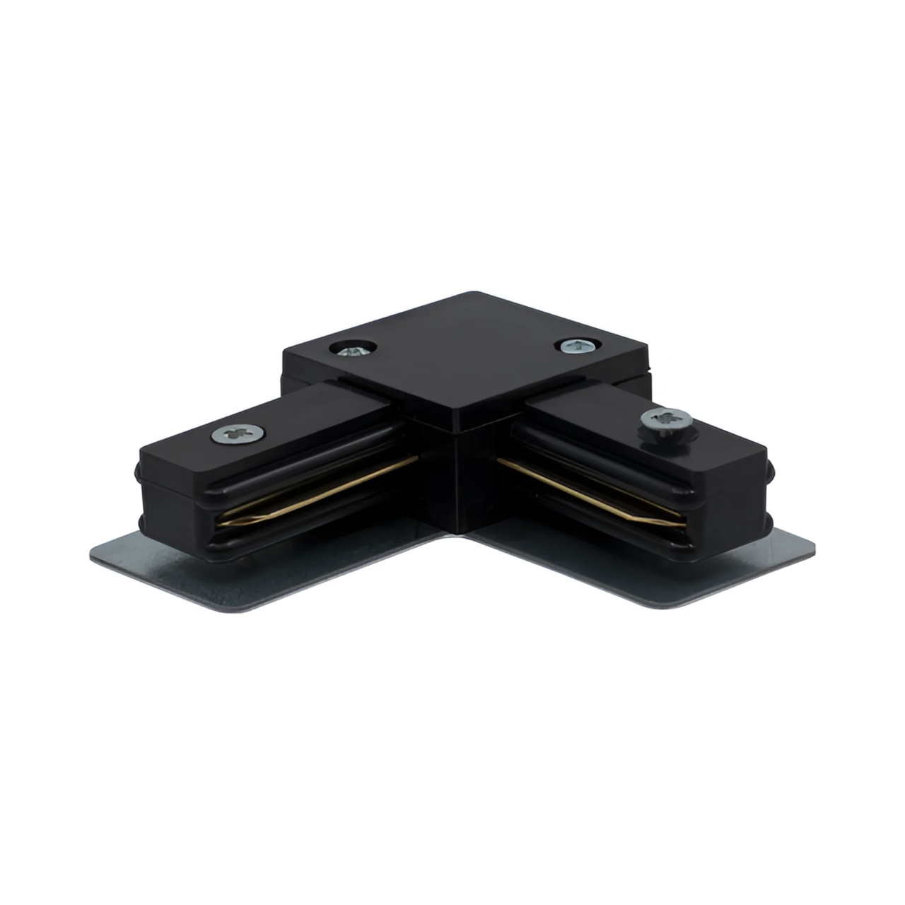Element imbinare L pentru sina, negru, Braytron - Imagine 1