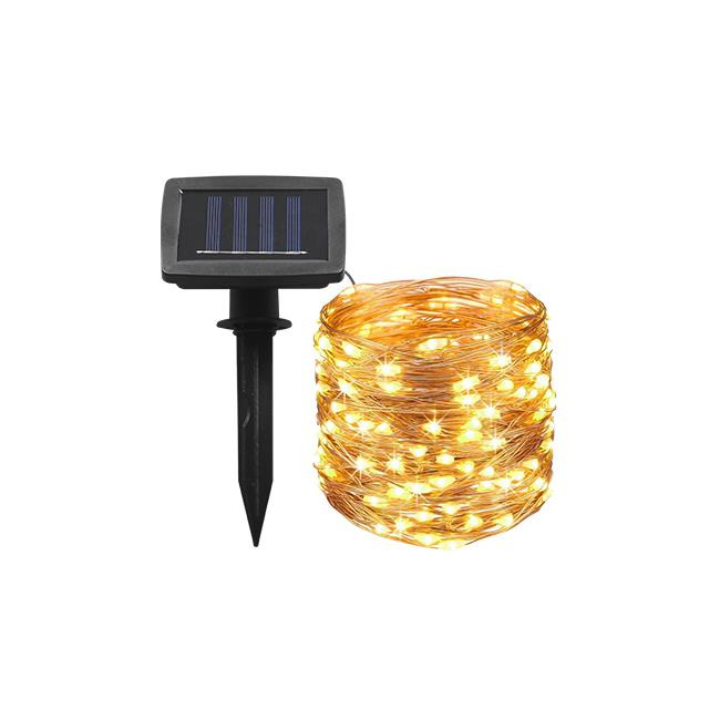 Ghirlanda LED solara, 1W, 25lm, lumina calda (3000K), IP44, Masterled