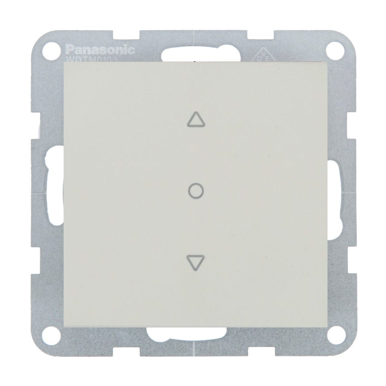 Intrerupator jaluzele 10A, IP20, Sandstone, Panasonic Karre Plus 55 Soft Touch