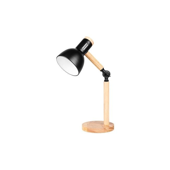 Lampa de birou Woody, 1xE27, metal+lemn, Masterled