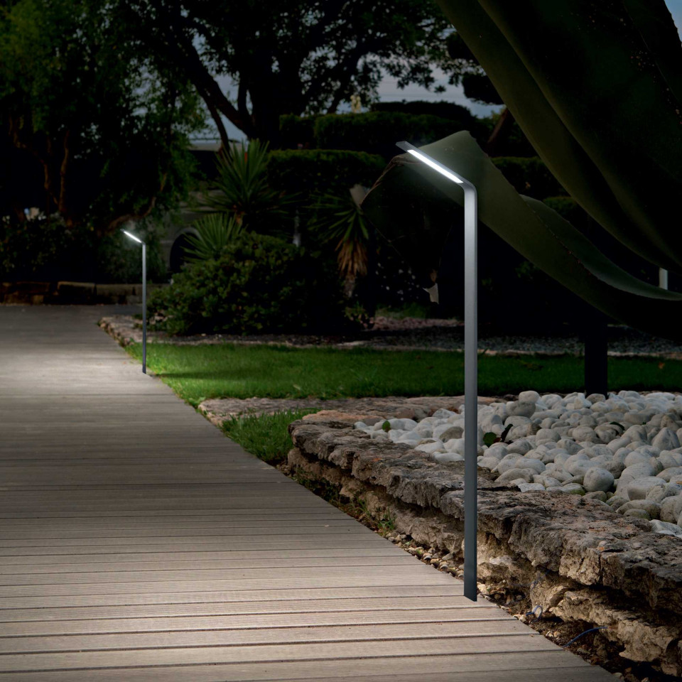 Lampa de exterior LED AGOS PT BIG, antracit, 670 lm, lumina calda (3000K), 254319, Ideal Lux