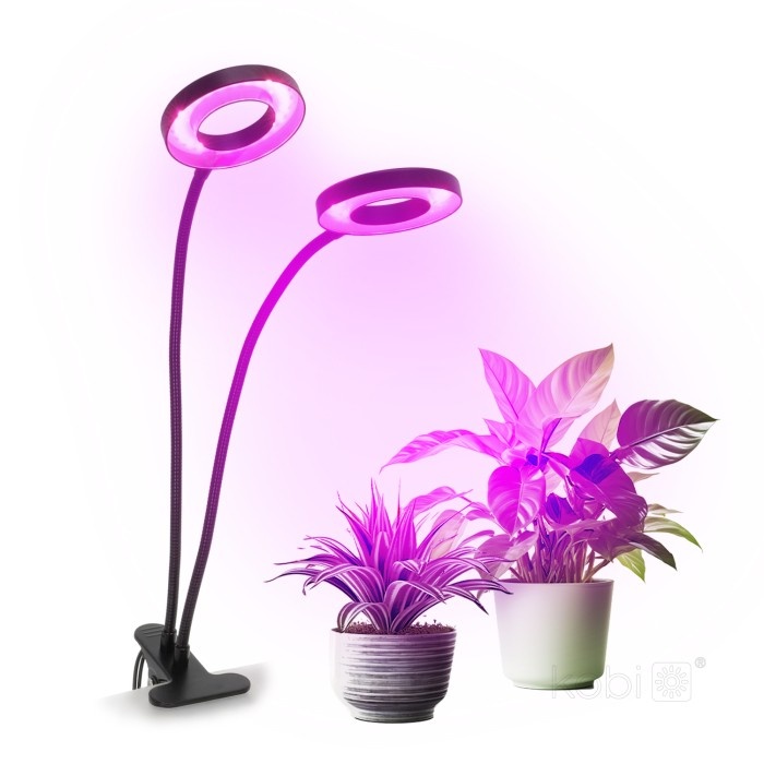 Lampa pentru cresterea plantelor Vitaro Ring, 8W, 2 brate ajustabile, dimabil, temporizator, Kobi Design - 2 | YEO