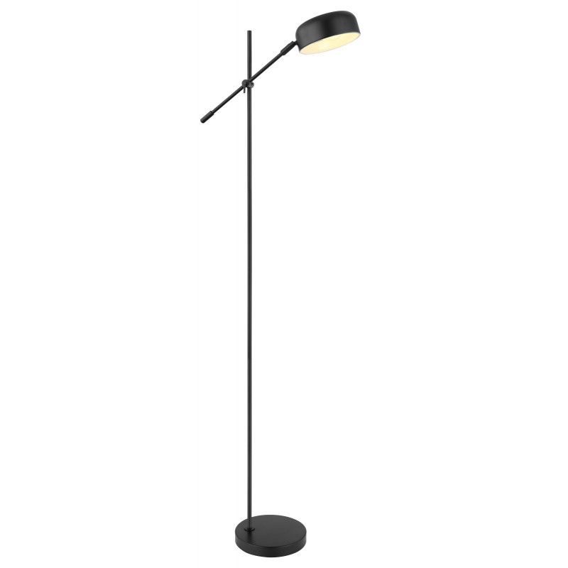 Lampadar Gianna 24099SB, cu intrerupator, 1xE14, negru, IP20, Globo