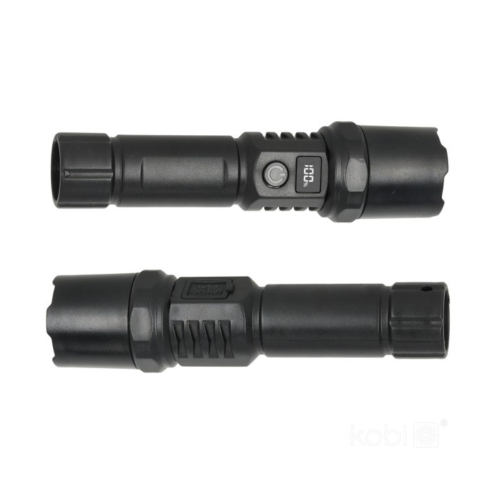 Lanterna LED X-MPR 2, lumina rece (6000 K), focalizare, afisaj baterie, acumulator, neagra, Kobi - 3 | YEO