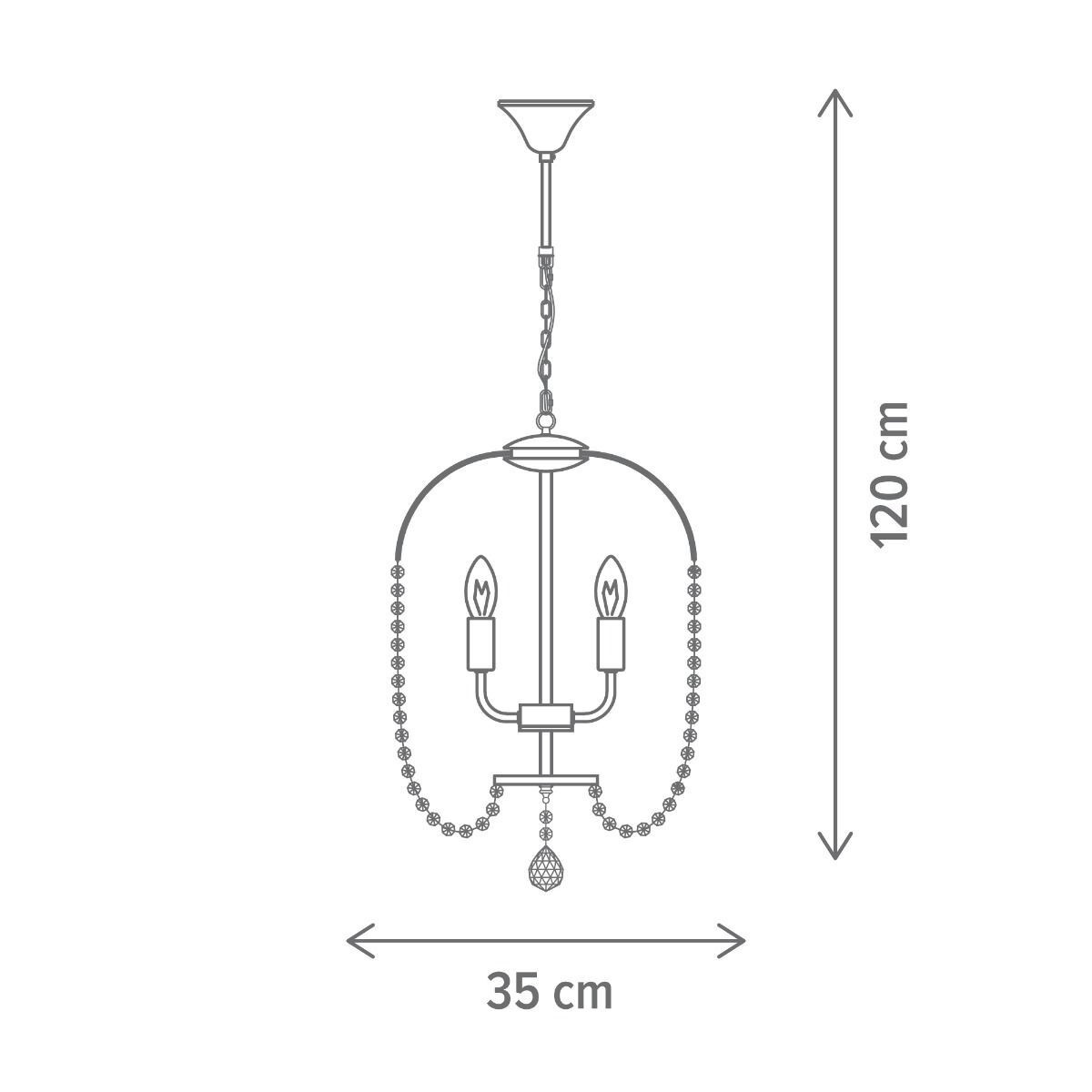 Lustra Chic SP3, 3xE14, neagra, Klausen