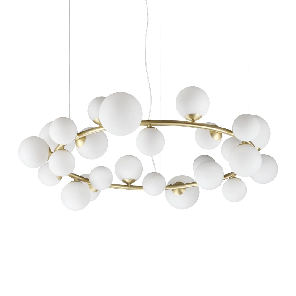 Lustra Perlage, 25xG9, IP20, alba, Ideal Lux