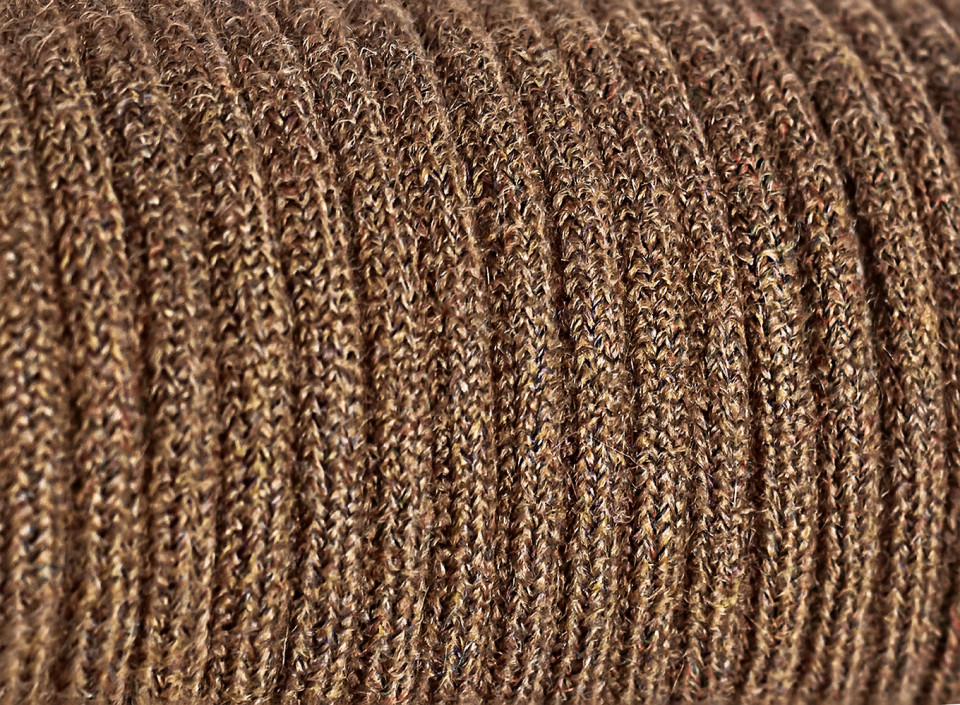 Pachet 2m Cablu textil mohair maro 2x0.75
