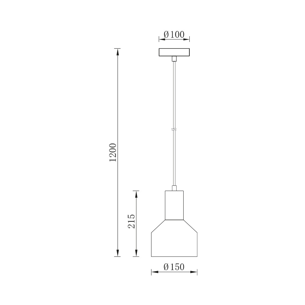 Pendul Blackspot BR-BV05-00010, 1xE27, negru, IP20, Braytron - 3 | YEO