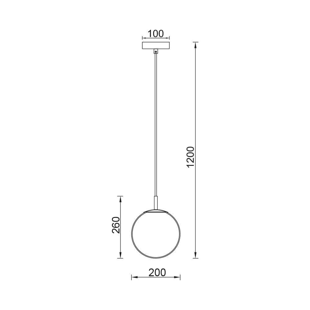 Pendul BR-BV01-00114, 1xE27, negru+alb, IP20, Braytron