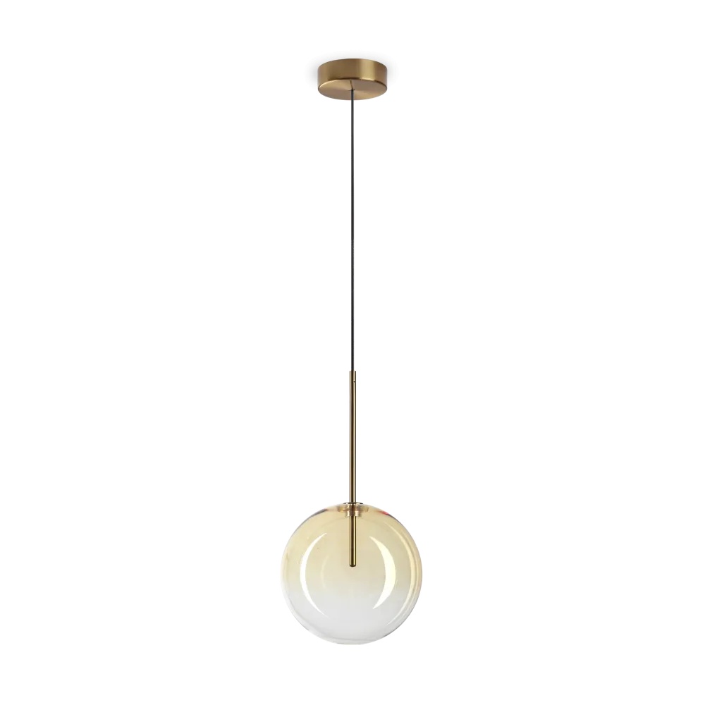 Pendul Equinoxe 1xG4, ambra, Ideal Lux