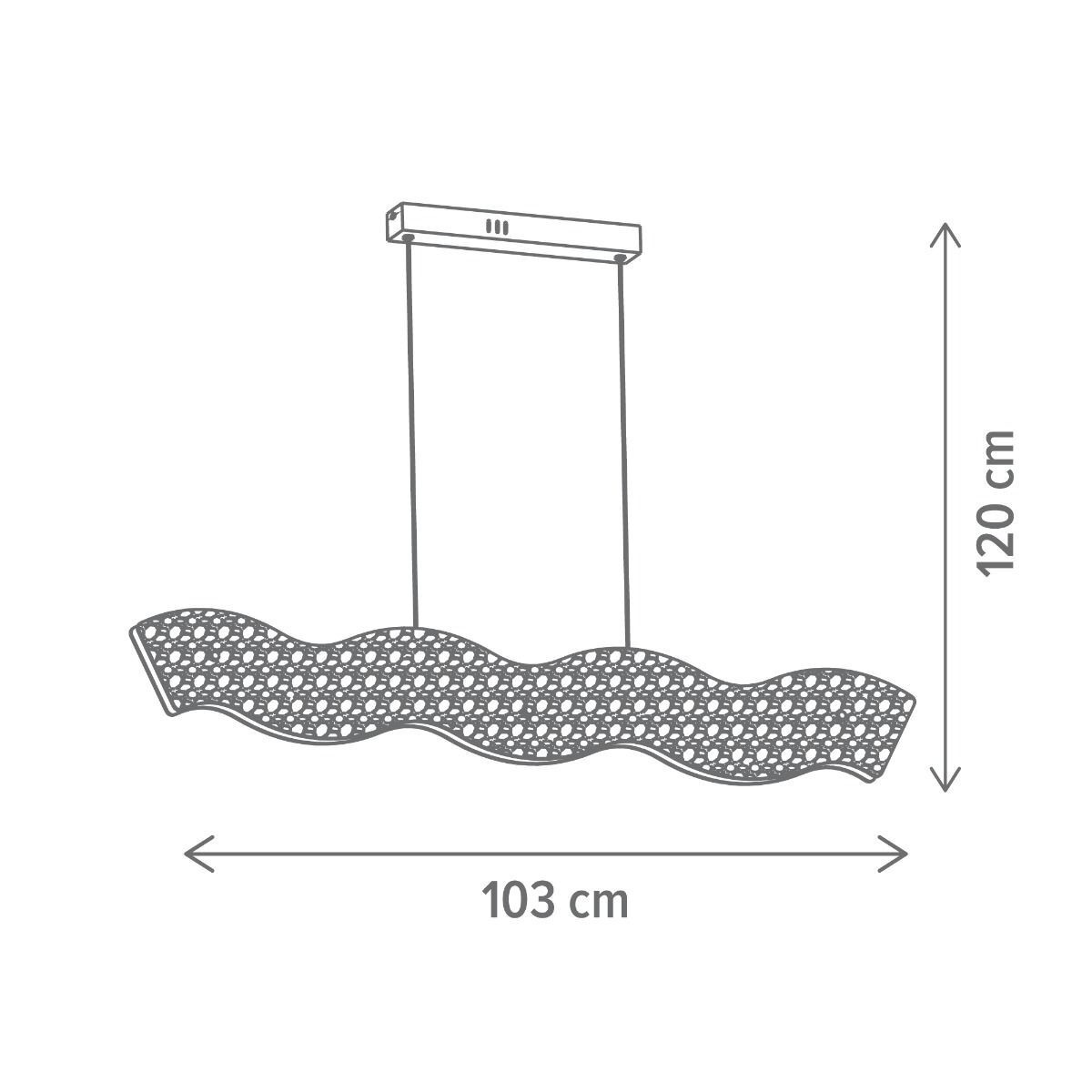 Pendul LED Celestial L SP1, 36W, lumina neutra(4000 K), alb, Klausen