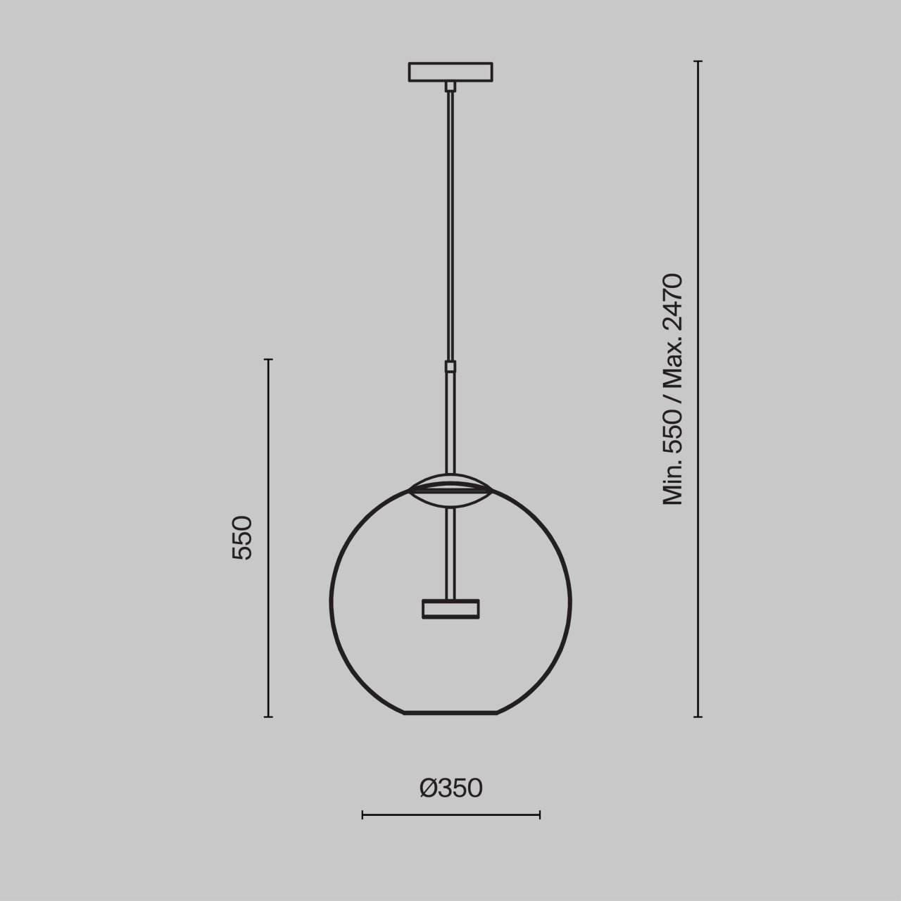 Pendul LED Cometa MOD056PL-L12G3K, 12W, 720lm, lumina calda, IP20, auriu+transparent, Maytoni