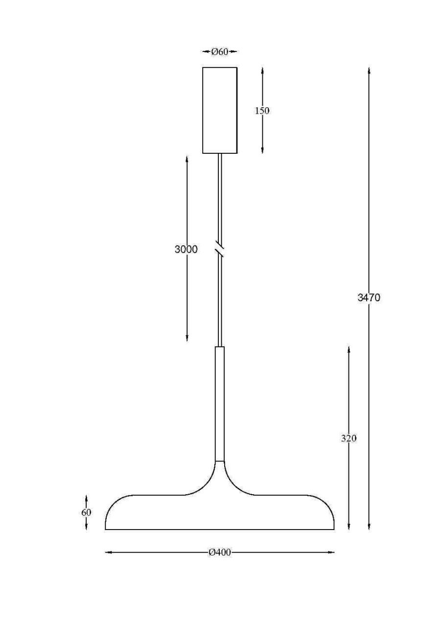 Pendul LED Gerhard MOD189PL-L18B3K1, 26W, 1400lm, lumina calda, IP20, negru, Maytoni - 3 | YEO