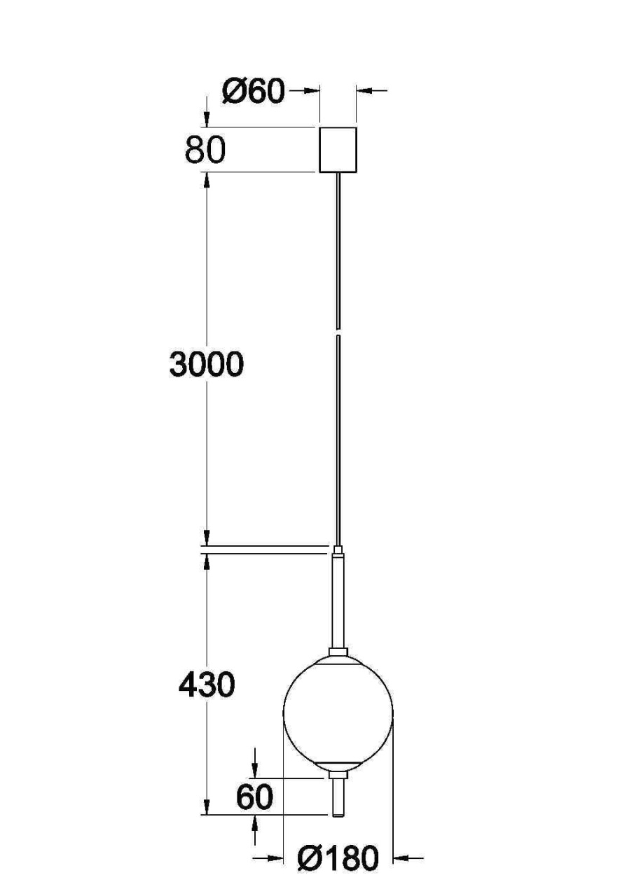 Pendul LED Sixth Sense Z020PL-L6BS3K, 7W, 400lm, lumina calda, IP20, auriu+alb, Maytoni - 3 | YEO