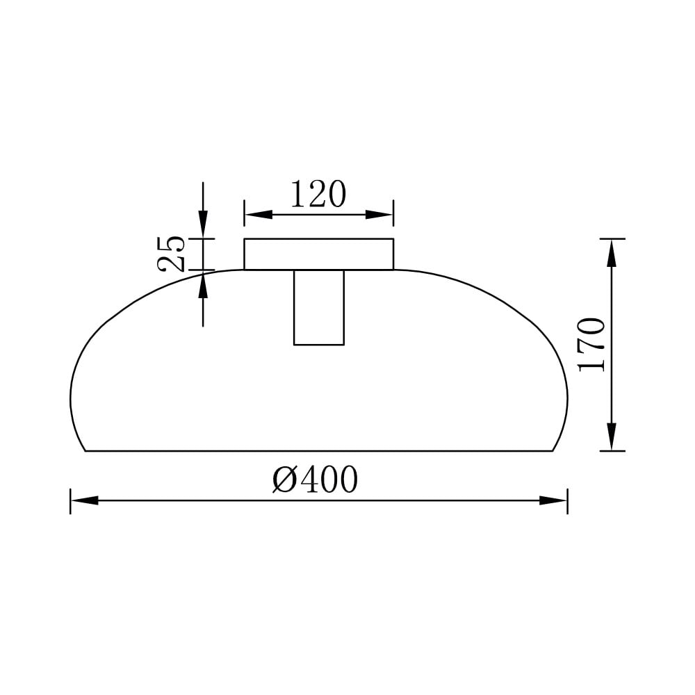 Plafoniera BR-BV05-00033, 1xE27, neagra+aurie, IP20, Braytron