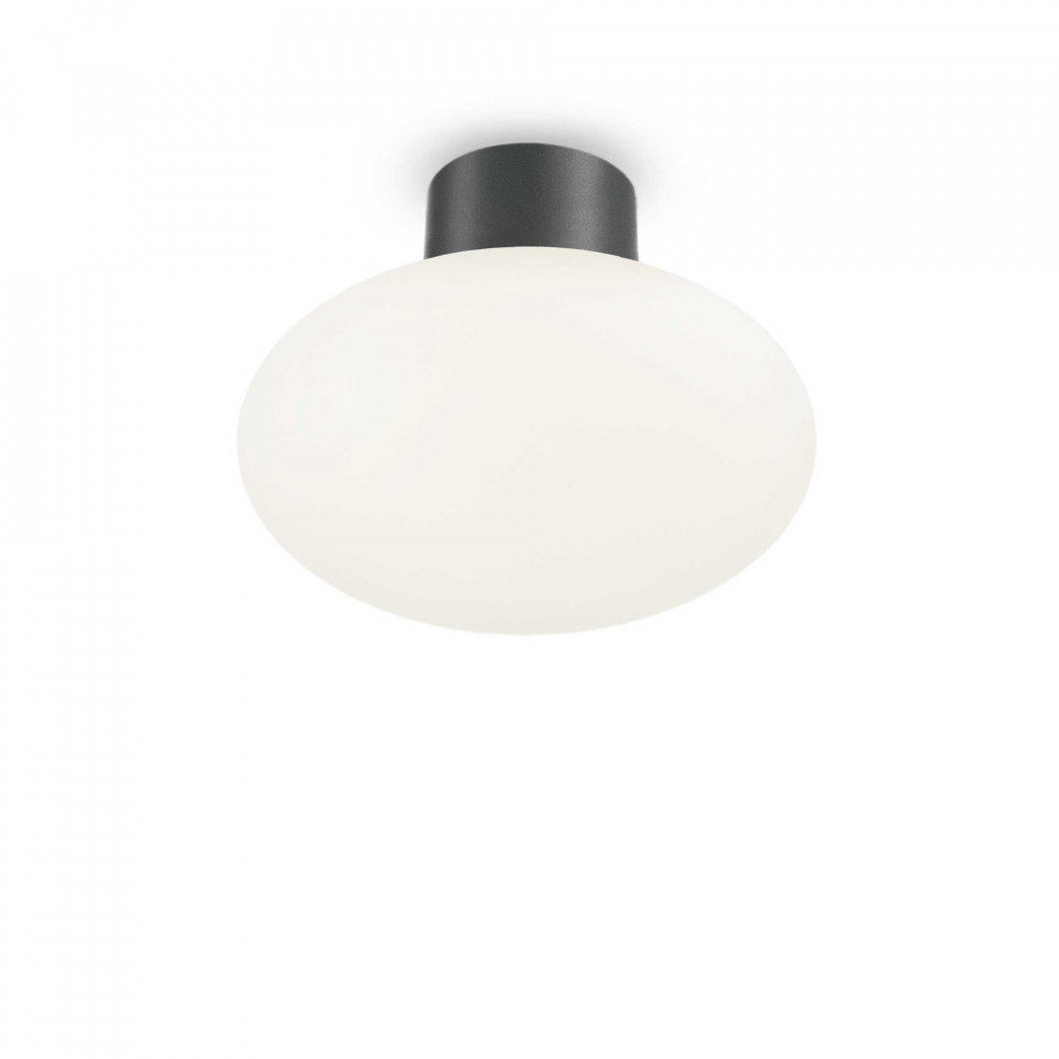 Plafoniera Clio 148861, 1xE27, alba+antracit, IP20, Ideal Lux