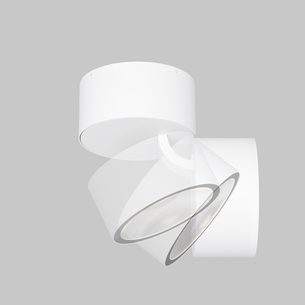 Plafoniera exterior Spin, 5W, lumina calda (3000K), IP54, alb, Maytoni - imagine 2