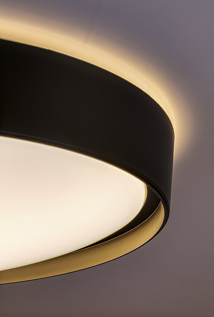 Plafoniera LED Achilles 3146, cu telecomanda, 40W, 3200lm, lumina calda+neutra+rece, IP20, neagra, Rabalux - imagine 7