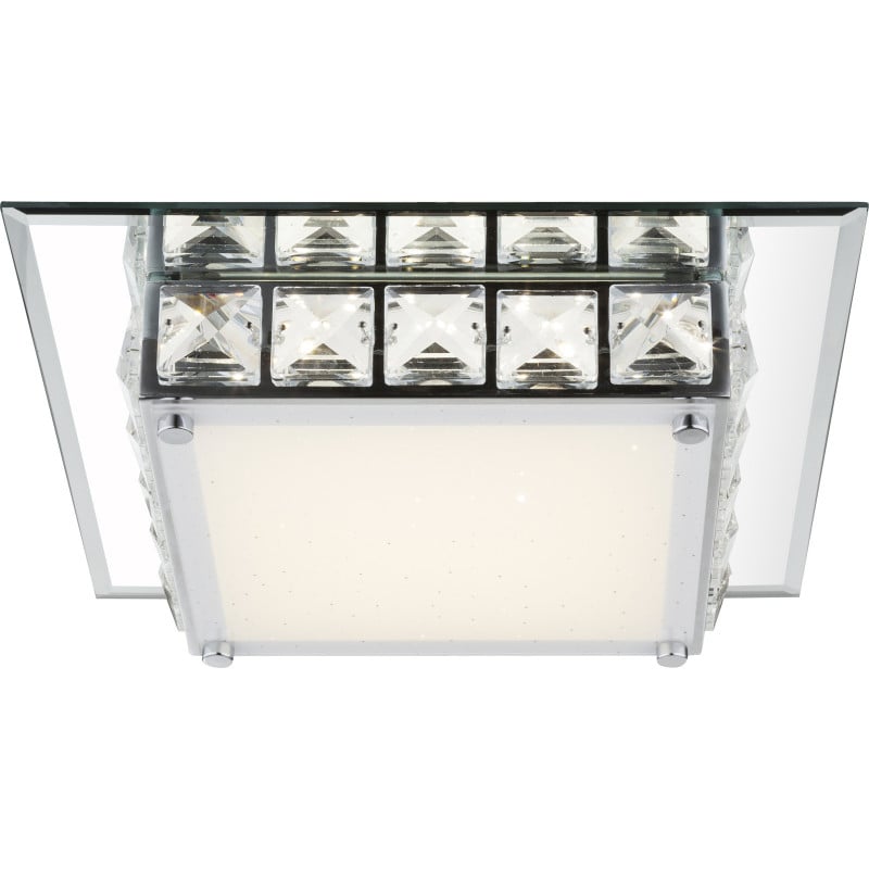 Plafoniera LED Margo 49355, 12W, 720lm, lumina neutra, IP20, crom+transparenta, Globo Lighting - 1 | YEO