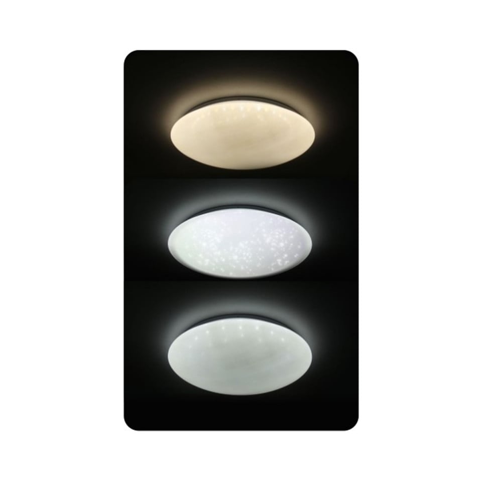 Plafoniera LED Pearl VT-PE2024610, 75W, 2280lm, lumina calda+neutra+rece, IP20, alba, Vito - 1 | YEO