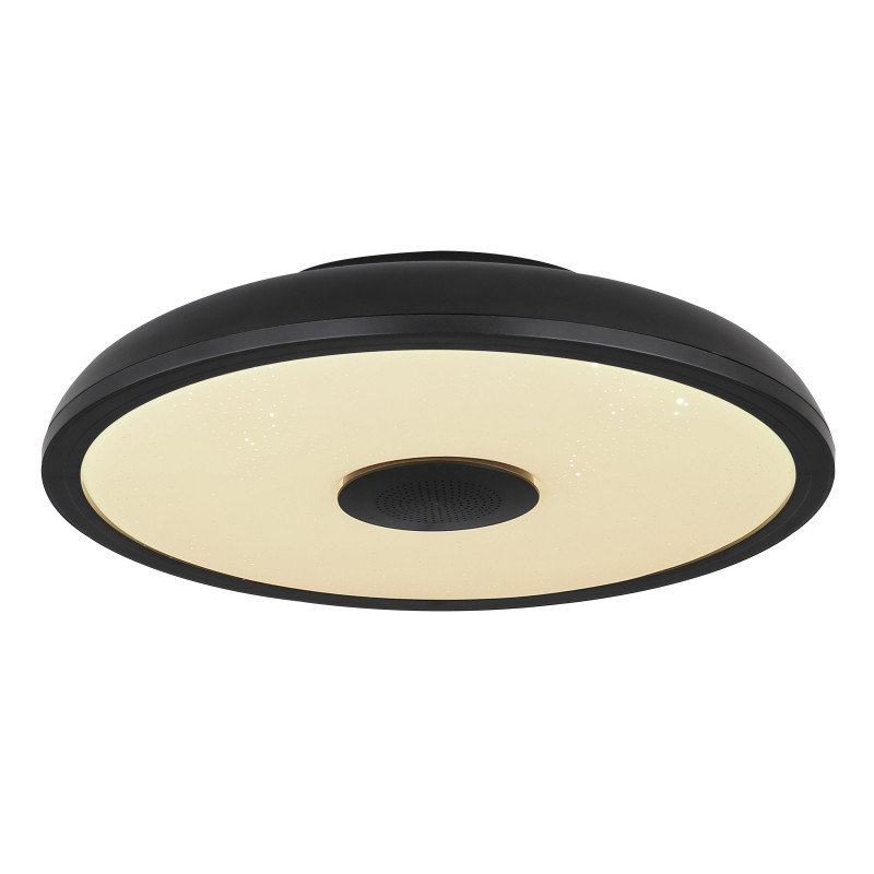 Plafoniera LED Raffy 41366B, cu telecomandă, 18W, 800lm, lumina calda+neutra+rece, IP20, neagra, Globo Lighting