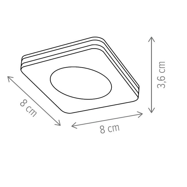 Plafoniera LED Vito KL151018, 7W, 330lm, lumina calda, IP20, alba, Klausen