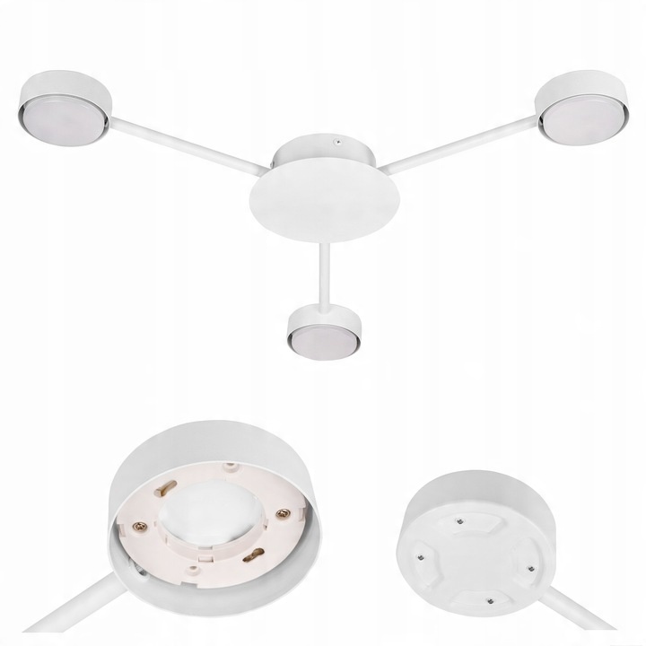 Plafoniera Zibo, 3xGX53, 65 cm, alba, Masterled - 2 | YEO