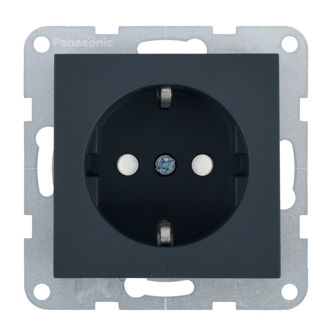 Priza simpla cu impamantare, protectie copii, 16A, IP20, Night, Panasonic Karre Plus 55 Soft Touch