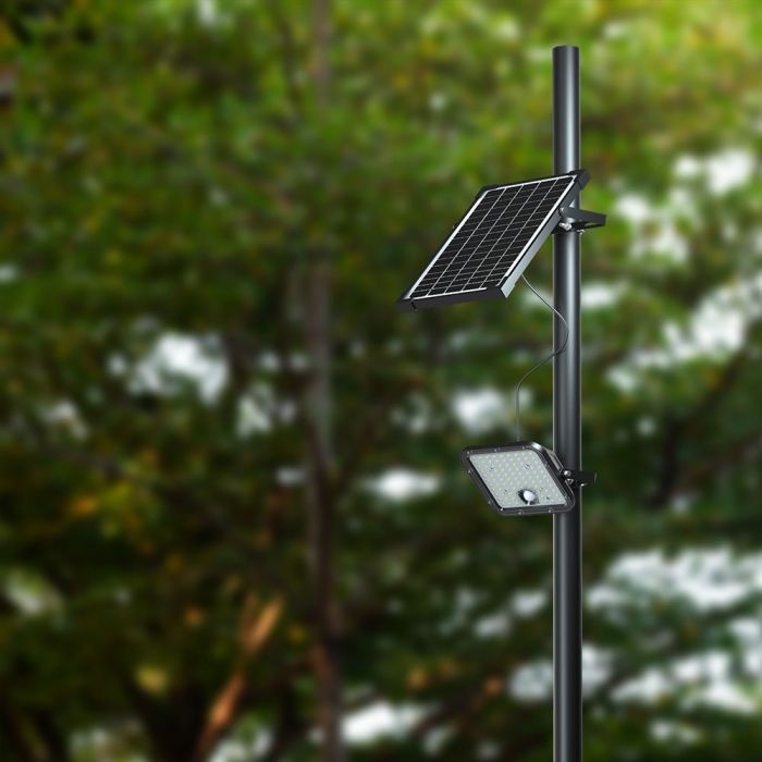 Proiector LED 10W Solar, 1500lm, V-TAC, Controller, Lumina Neutra+Rece (4000-6000K), 3600 mAh, IP65 - 2 | YEO