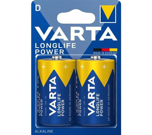 Set 2 baterii R20 Alkaline, Varta Longlife