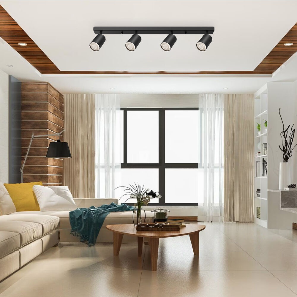 Spot aplicat 4xGU10, aluminiu, negru, IP20, Braytron - imagine 2