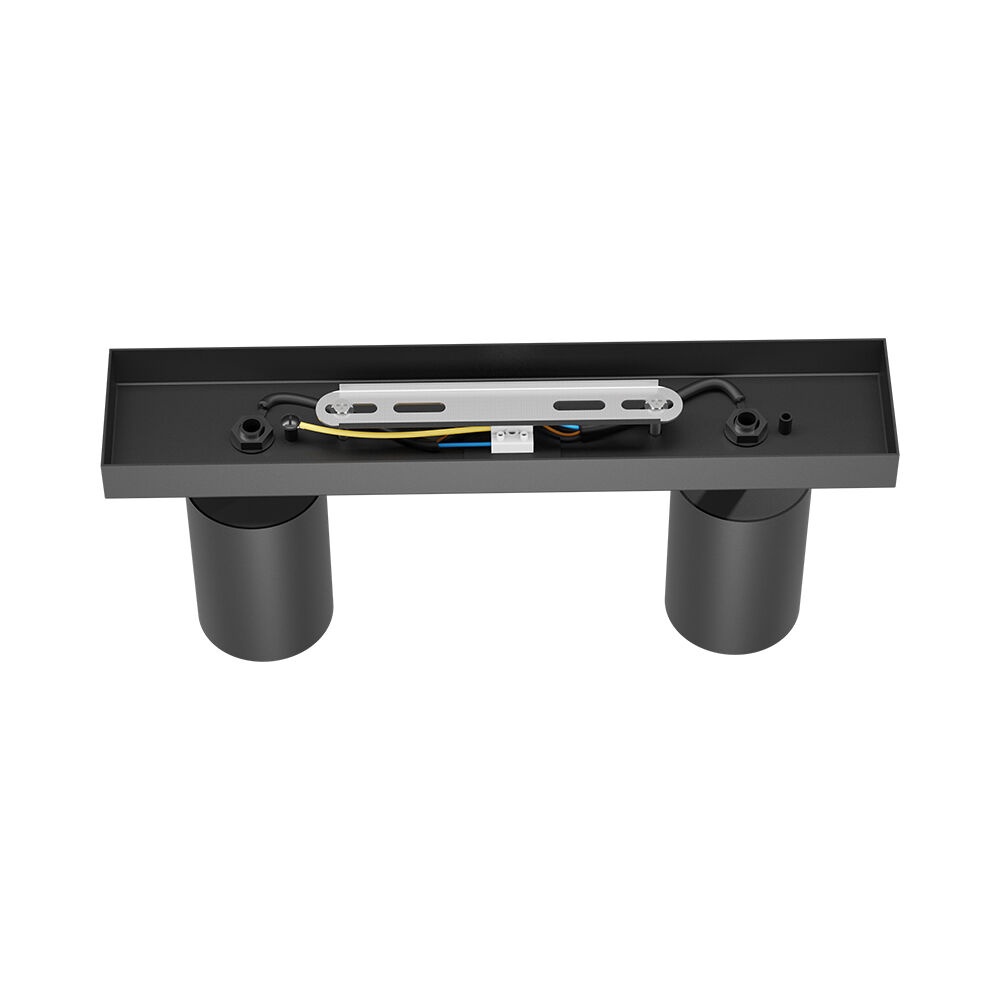 Spot aplicat GU10 dublu Beta, aluminiu, negru, IP20, Braytron - imagine 5