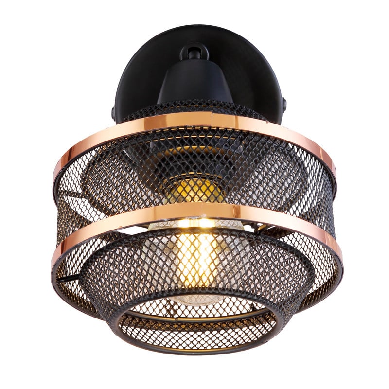 Spot Bellona 54020-1, cu intrerupator, 1xE14, negru+auriu, IP20, Globo Lighting - 3 | YEO