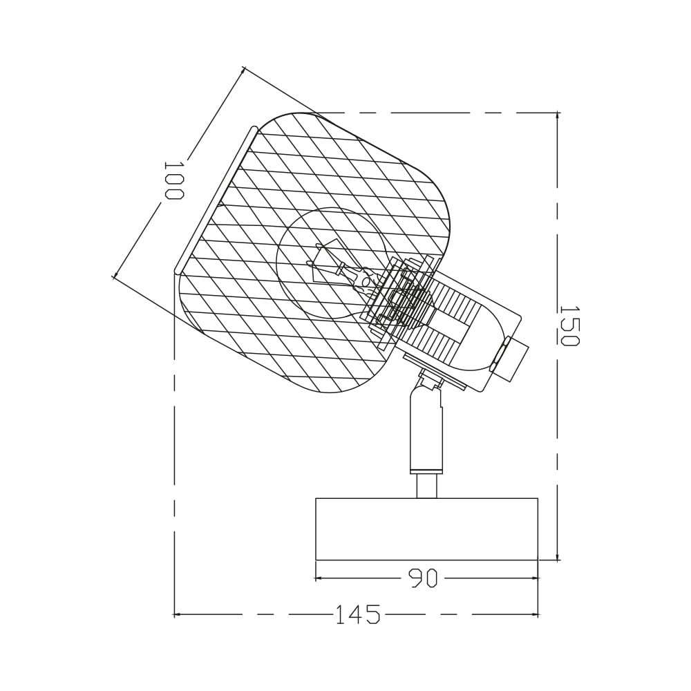 Spot BR-BV03-00010, 1xE14, negru+lemn, IP20, Braytron