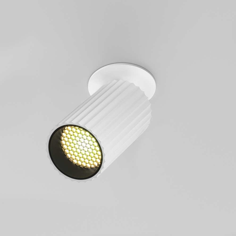 Spot incastrat Calipso, 1xGU10, alb, Maytoni - imagine 8