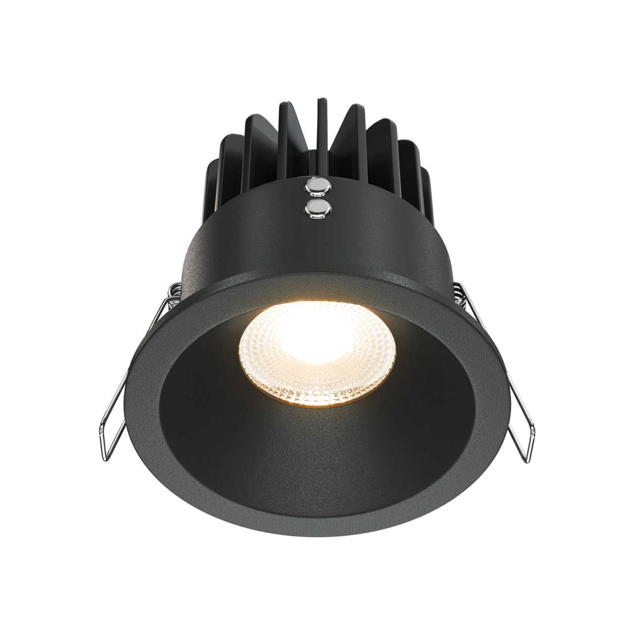 Spot LED 12W Incastrat, Dimabil, Maytoni, 890lm, Lumina Calda (3000K), Negru