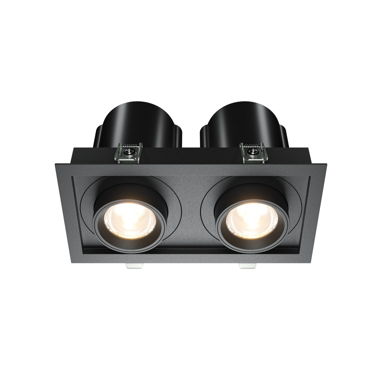 Spot LED 20W Incastrat, Maytoni, 1450lm, Lumina Calda (3000K), Negru