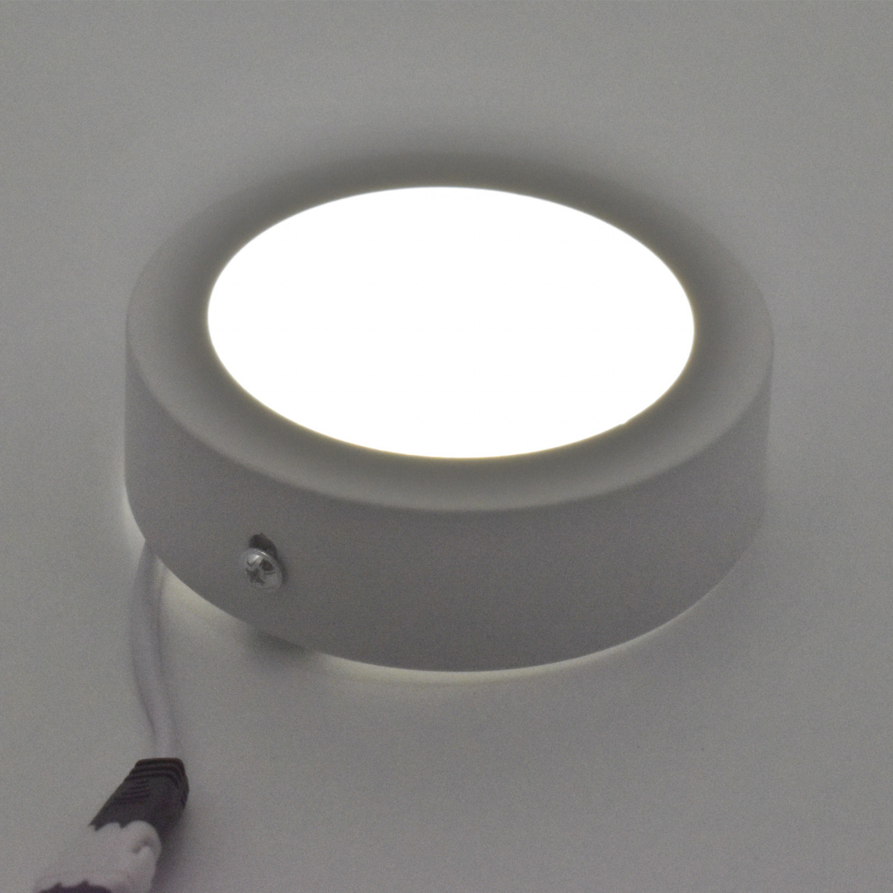 Spot LED 6W Aplicat, Rotund, Braytron, 350lm, Lumina Neutra (4200K), Alb